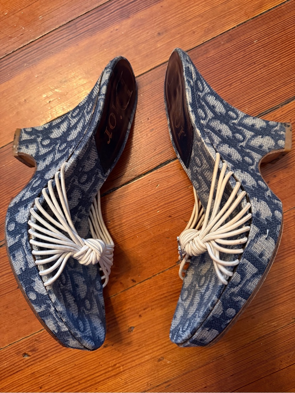 Vintage Galliano for Dior monogram wedge heel - Picture 4 of 7